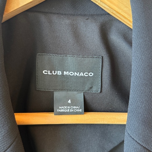 Club Monaco Women's Jowdie Double Breasted Tailored Black Blazer - Picture 6 of 10